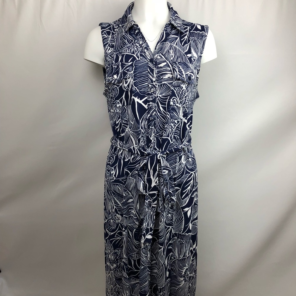 Talbots Floral Button Down Maxi Dress Size XLP
